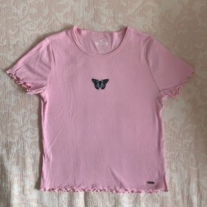 Babydoll butterfly tee